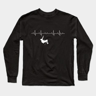 Climbing heartbeat Long Sleeve T-Shirt